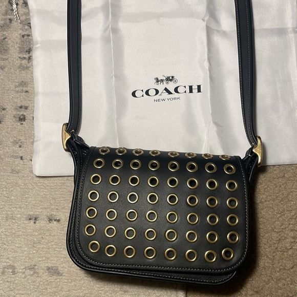 COACH π€π Originals Grommets Patricia Leather Legacy 19 shoulder bag purse new - Picture 5 of 12
